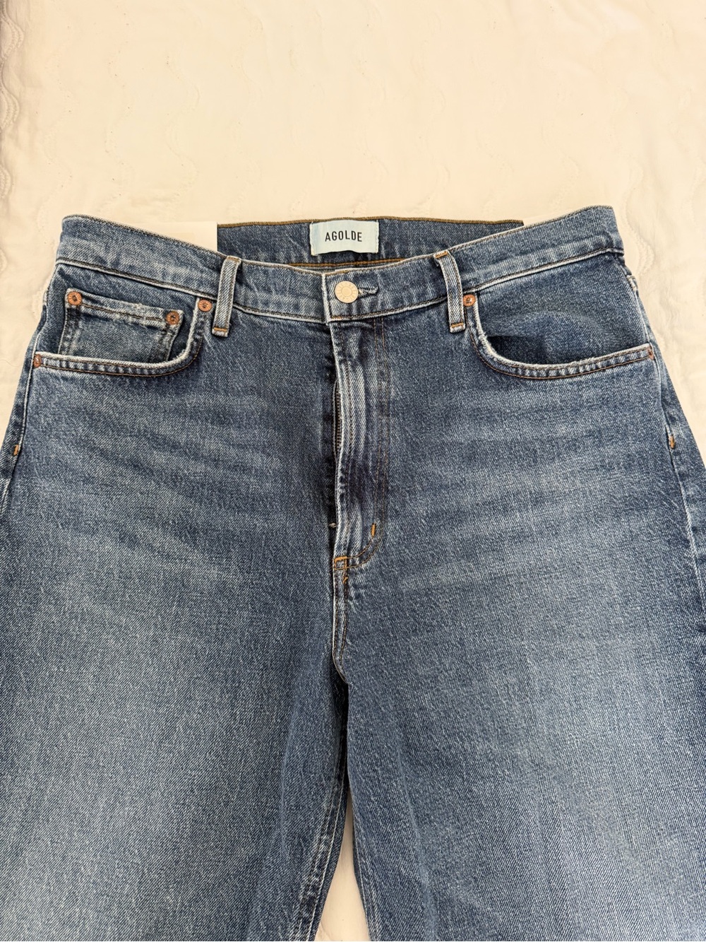 AGOLDE Ren High Rise Wide Leg Jeans - Picture 5 of 8